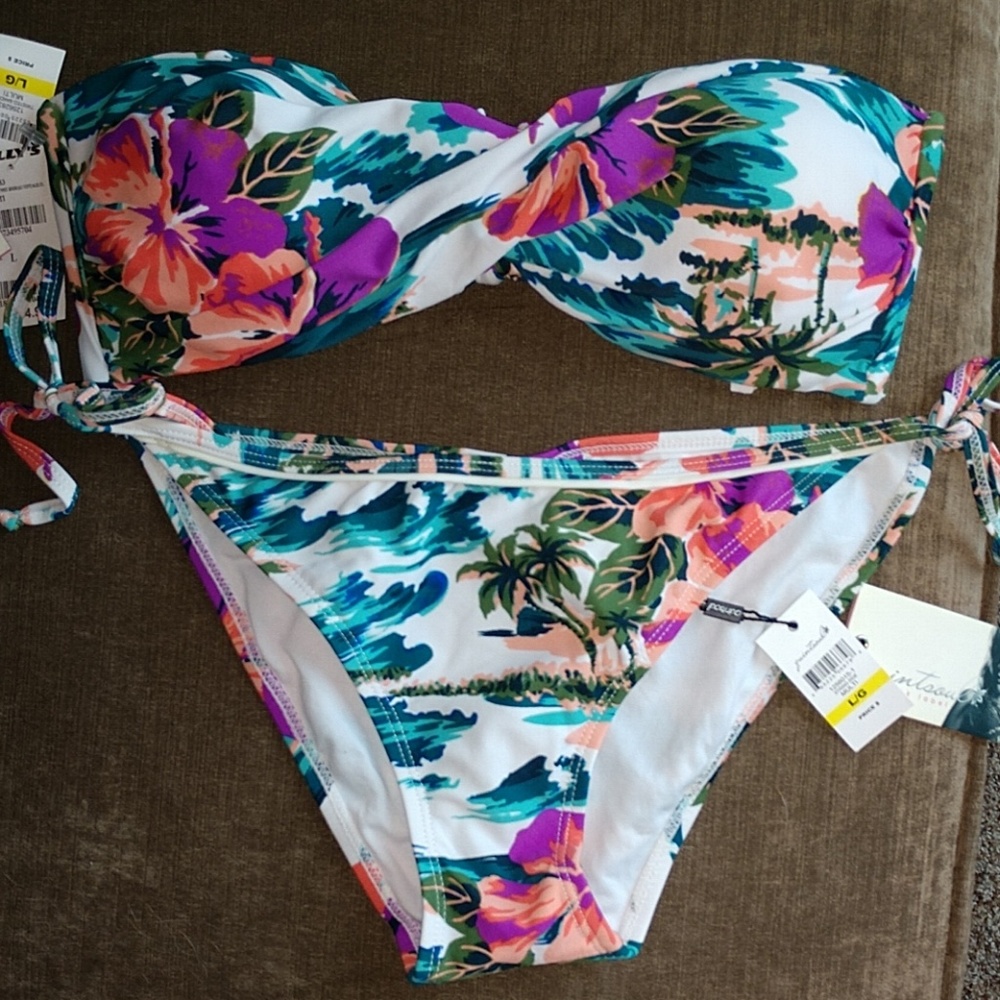 NWT strapless bikini